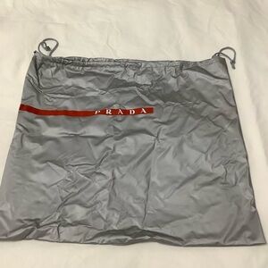Prada Vinil Gray Dust Bag 15.5” X 14” (0105)